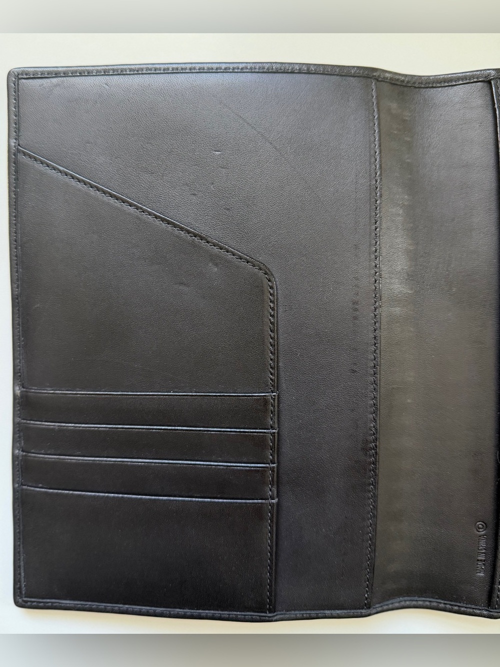 Y2K Coach Black Glove-Tanned Leather Agenda Planner Cover - Picture 4 of 7